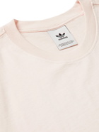 ADIDAS ORIGINALS - Adicolor Premium Logo-Appliquéd Organic Cotton-Jersey T-Shirt - Neutrals