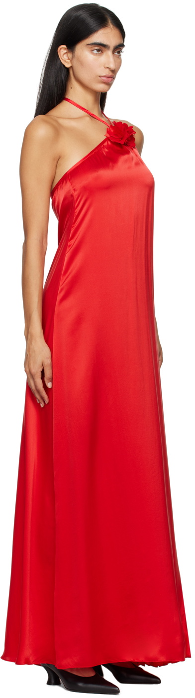 Kika Vargas Red Marsha Maxi Dress