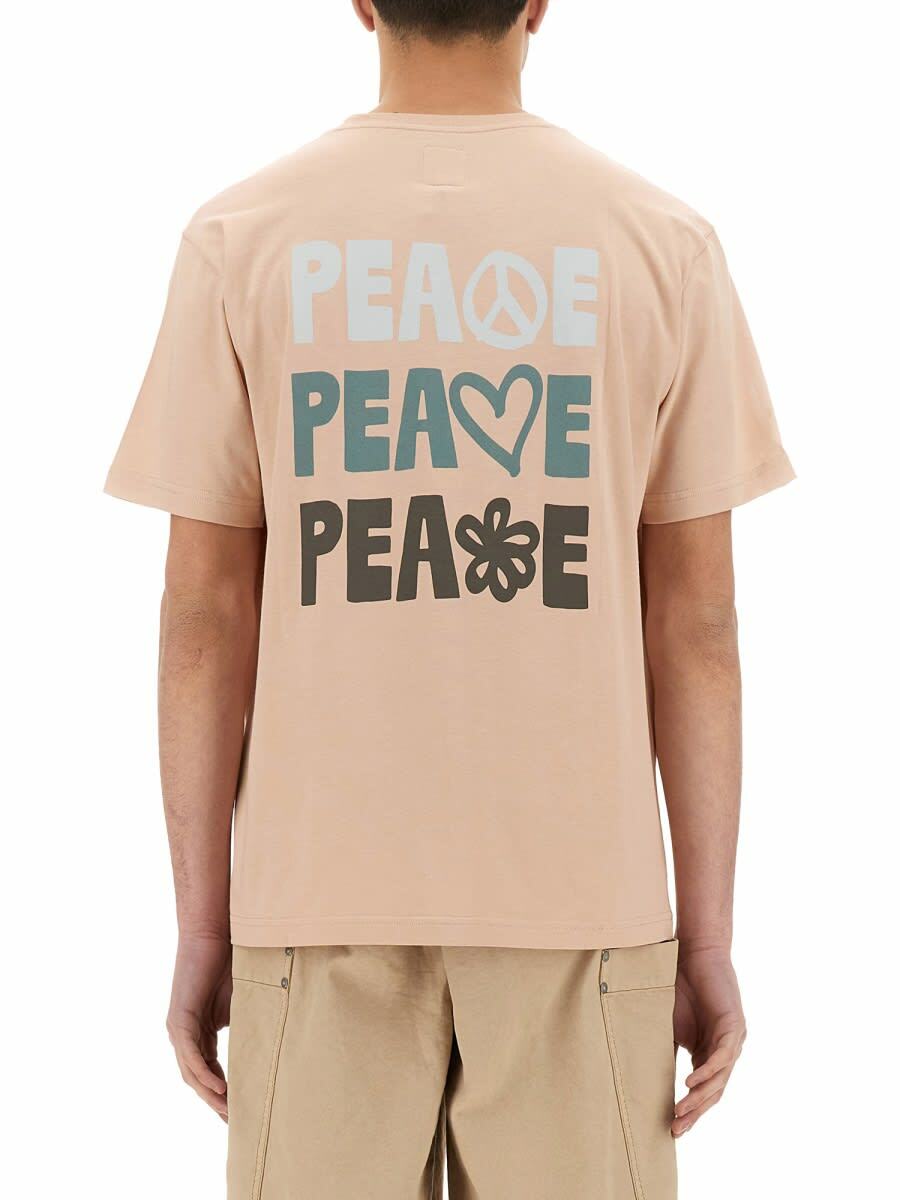 Tシャツ・カットソー Emporio Armani T-Shirt With Maxi Print Capsule Peace Asv Emporio Armani T-shirt With Maxi Print Capsule Peace Asv