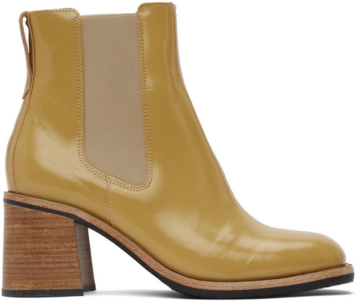 Photo: Our Legacy Yellow Low Shaft Chelsea Boots