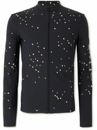 Loewe - Slim-Fit Printed Stretch-Shell Zip-Up Sweatshirt - Black