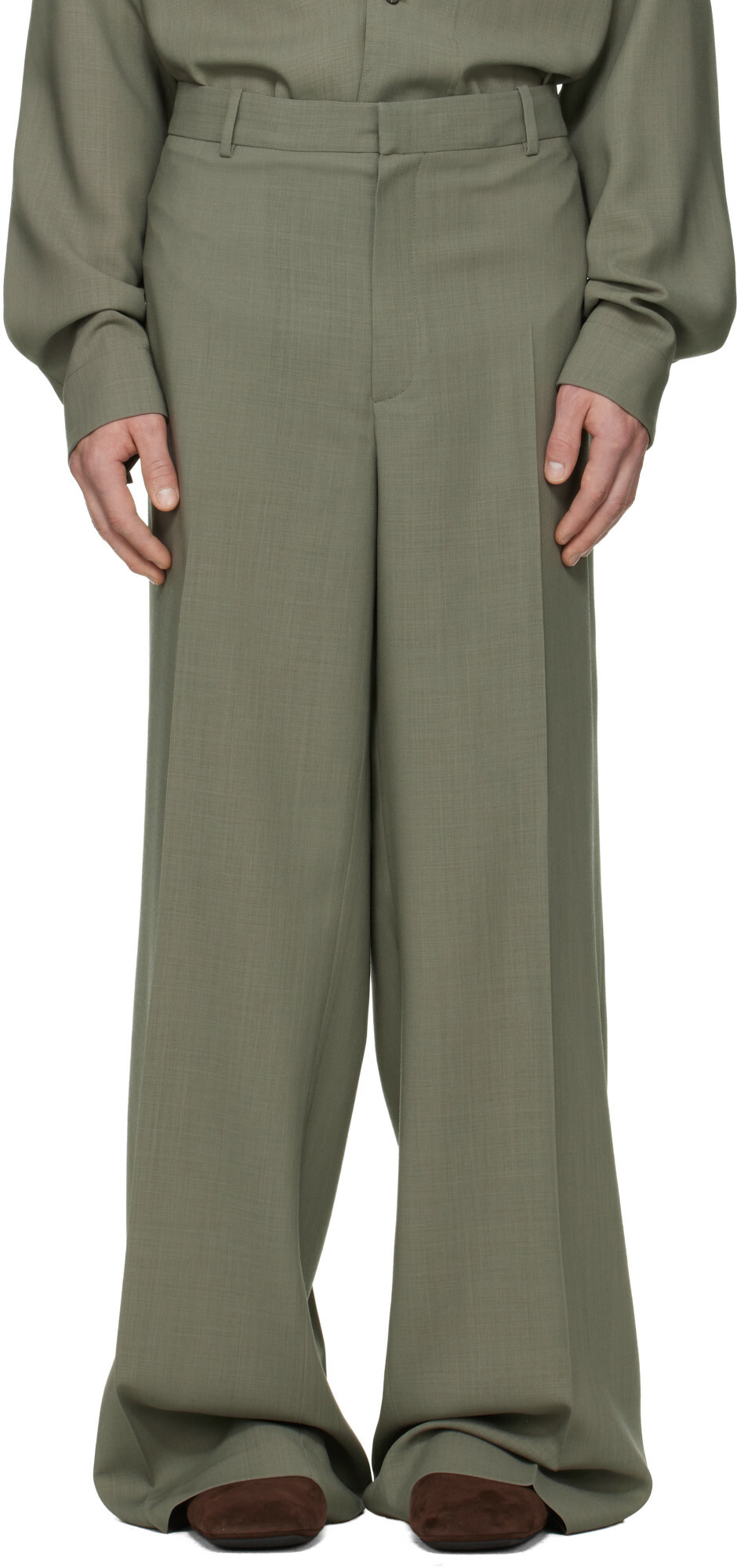 Calvin Klein Collection Taupe Eric Trousers