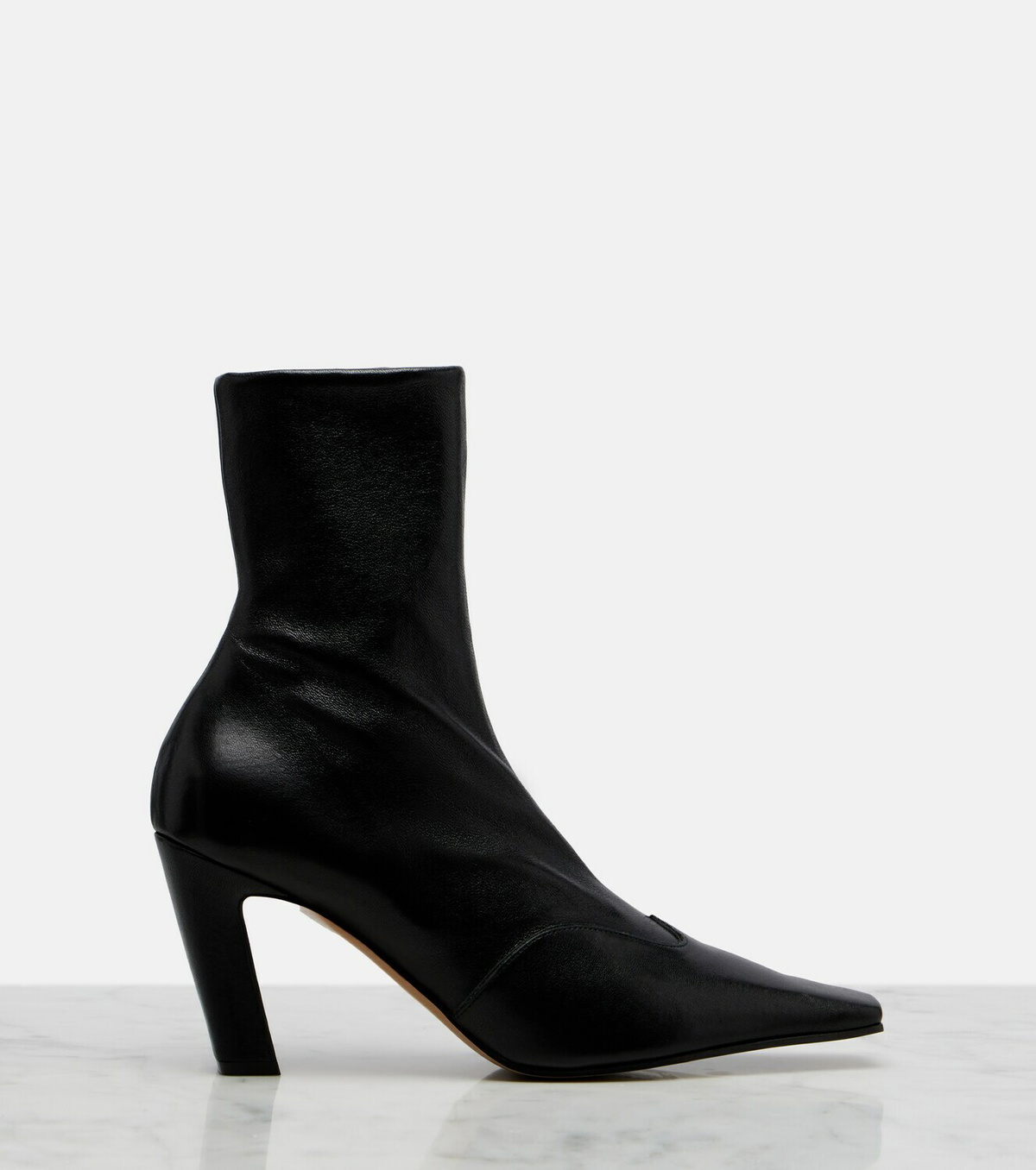 Khaite Nevada leather ankle boots