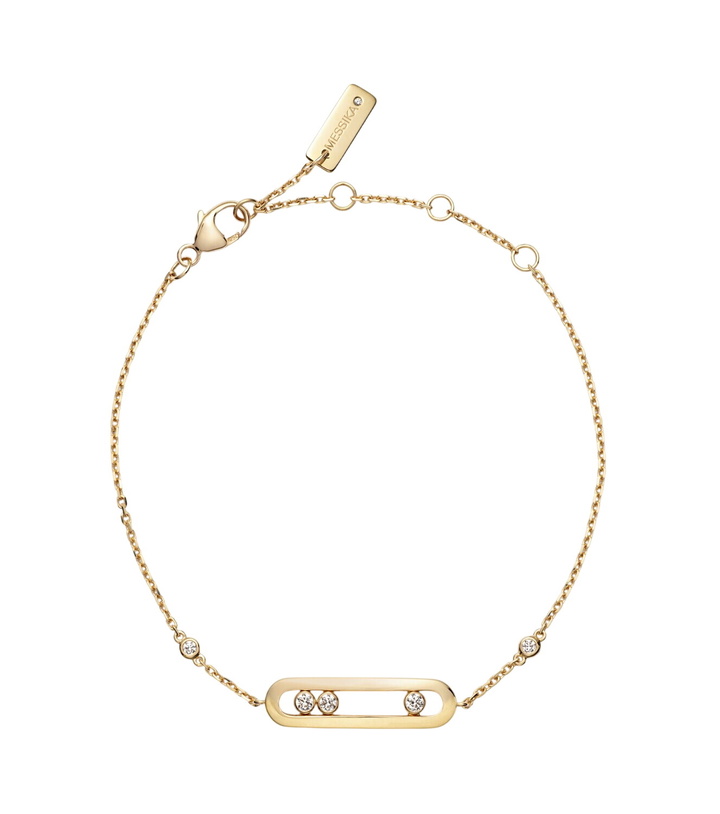 Photo: Messika Baby Move 18kt gold bracelet with diamonds