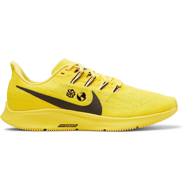 Photo: Nike Running - Cody Hudson Air Zoom Pegasus 36 Mesh Running Sneakers - Yellow