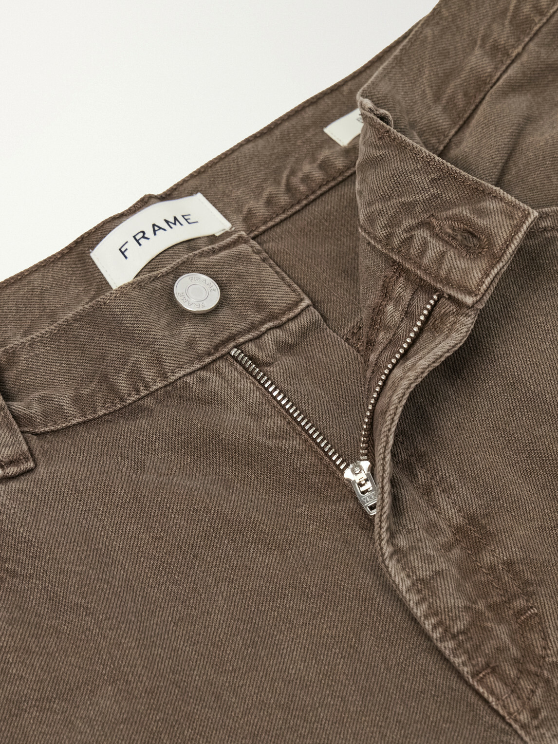 FRAME - Relaxed Straight-Leg Jeans - Brown