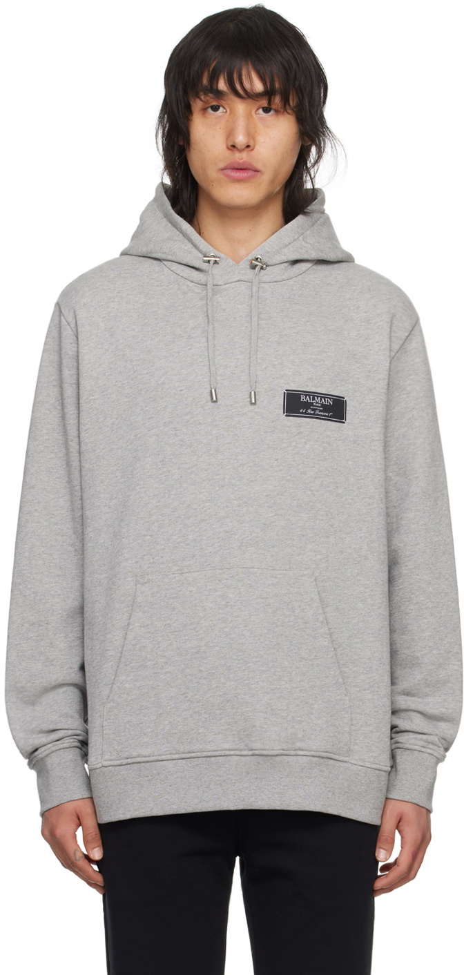 Balmain Gray Label Hoodie Balmain