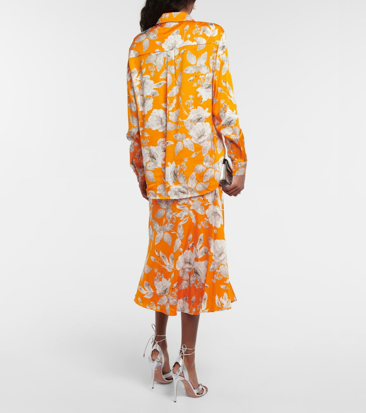 Erdem - Lillia floral satin blouse