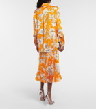 Erdem - Lillia floral satin blouse