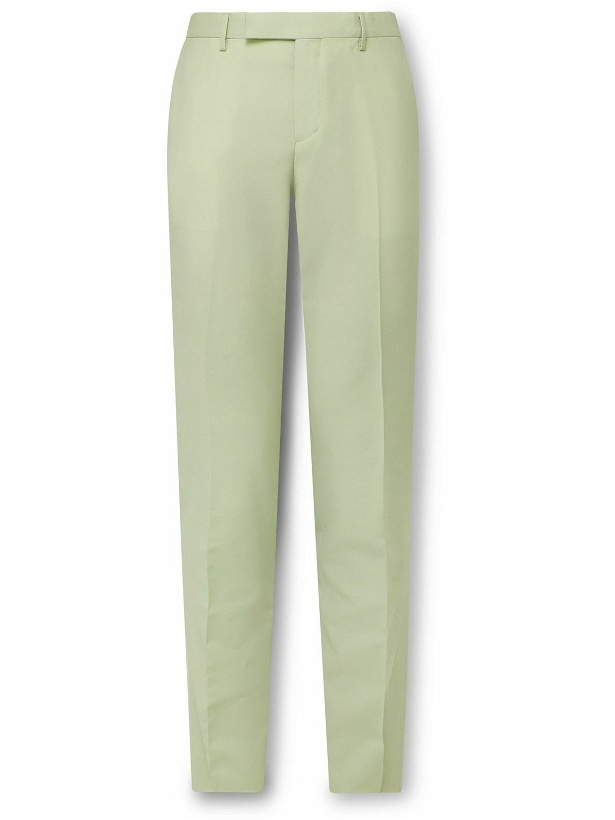 Photo: Paul Smith - Slim-Fit Wool and Mohair-Blend Suit Trousers - Green