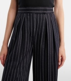 Max Mara Pinstripe pleated wide-leg pants