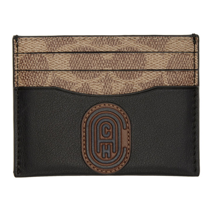 Photo: Coach 1941 Beige and Brown Signature Card Holder