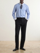 SAINT LAURENT - Striped Cotton-Poplin Shirt - Blue