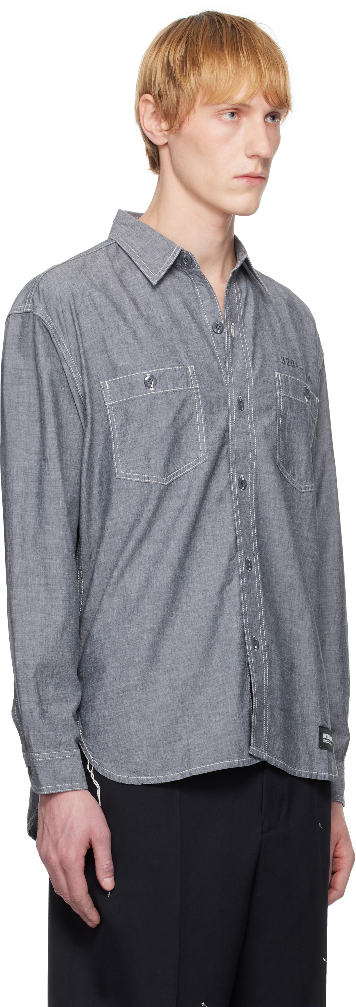 Neighborhood Black Chambray LS Shirt Neighborhood