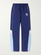 NAHMIAS - Straight-leg Logo-Embroidered Nylon Trousers - Blue