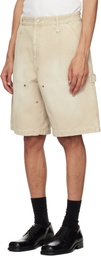 WOOYOUNGMI Beige Cotton Shorts