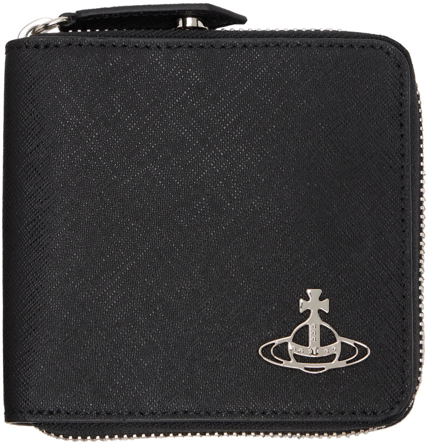 Vivienne Westwood Black Rounded Square Wallet Vivienne Westwood