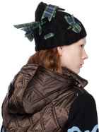 Chopova Lowena Black Bow Beanie