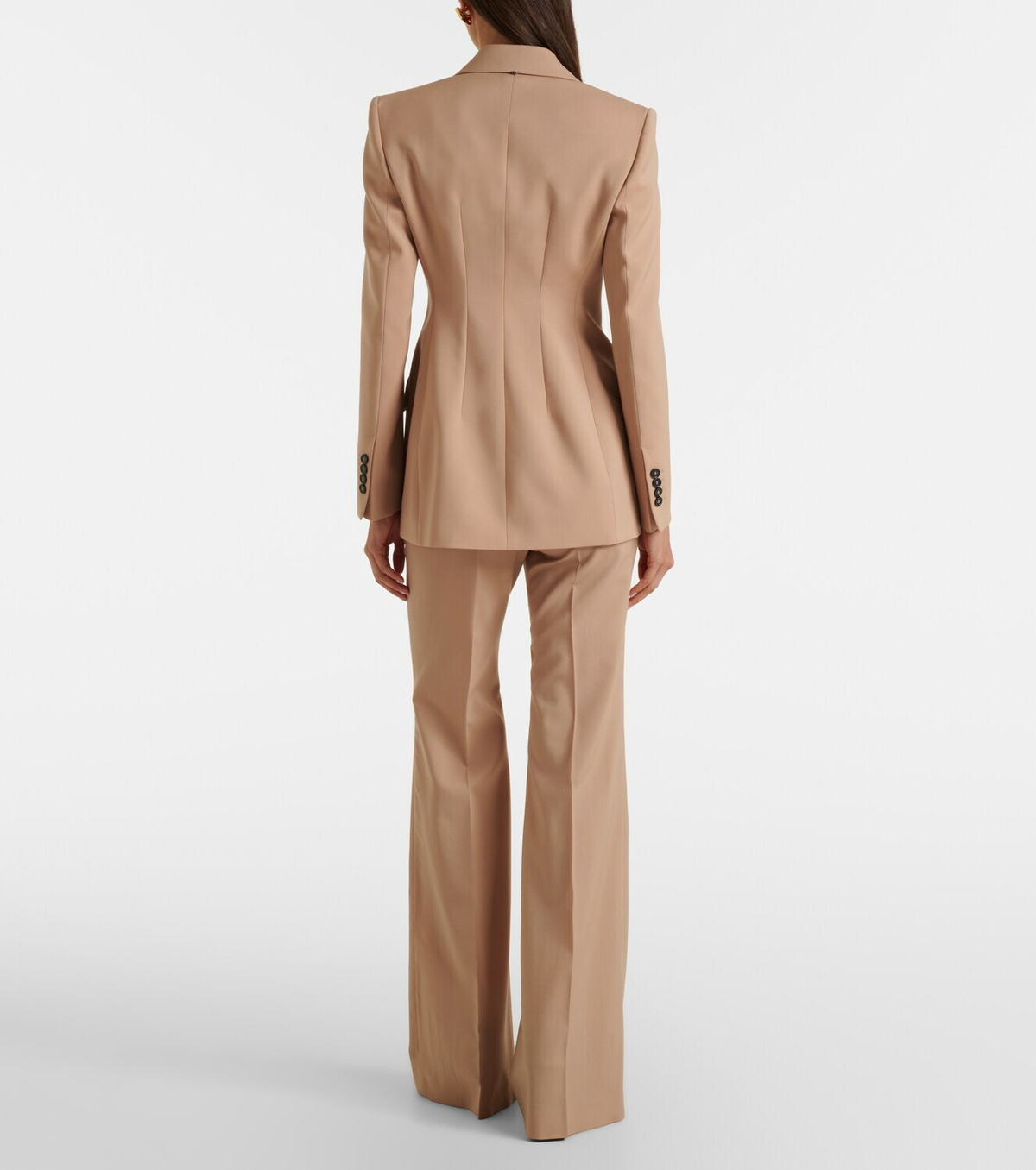Sportmax Virgin wool flared pants