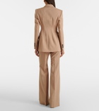 Sportmax Virgin wool flared pants