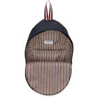Thom Browne Navy Unstructured Nylon Backpack