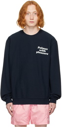 Palmes Navy 'Pleasure' Sweatshirt