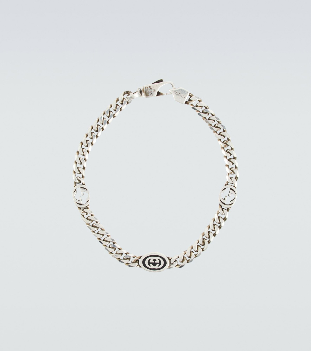 X Trouble Andrew Gucci Ghost Sterling Silver Bracelet in Silver - Gucci