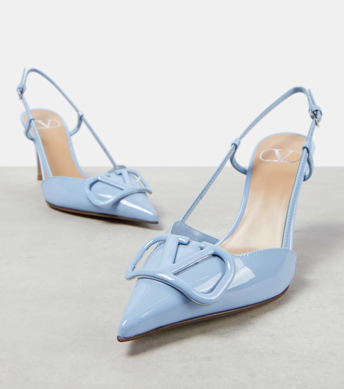 Valentino 青白 スタッズ ハイヒール25㎝〜25.5㎝ 【公式通販】