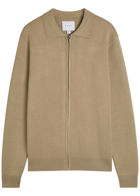 Photo: Raith Arlo Knit Overshirt Beige