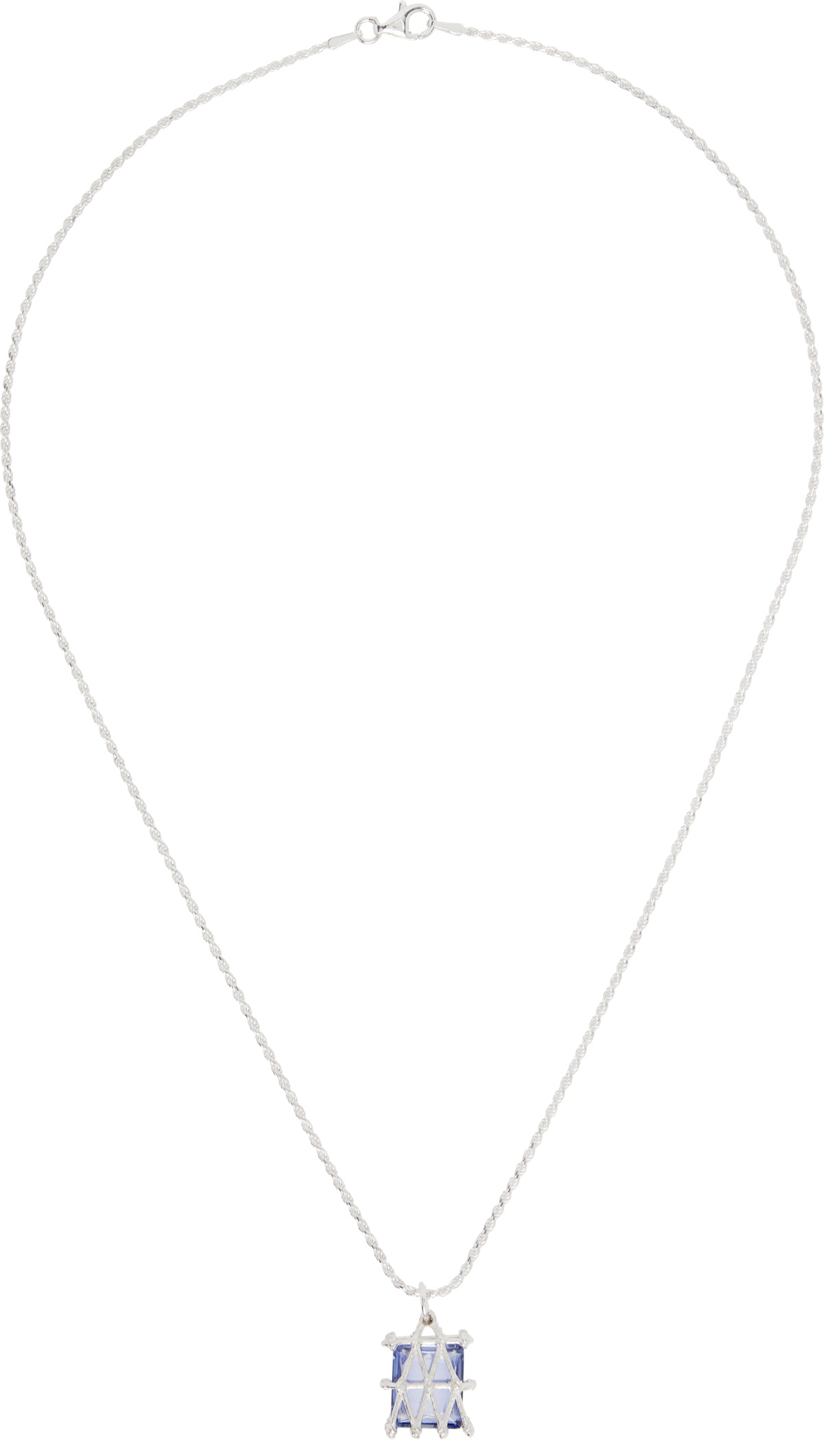 Bleue Burnham Basket Pendant Necklace