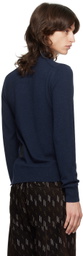 HYEIN SEO Navy Military Turtleneck & Gloves Set