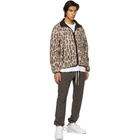 John Elliott Reversible Beige and Black Polar Fleece Full-Zip Jacket