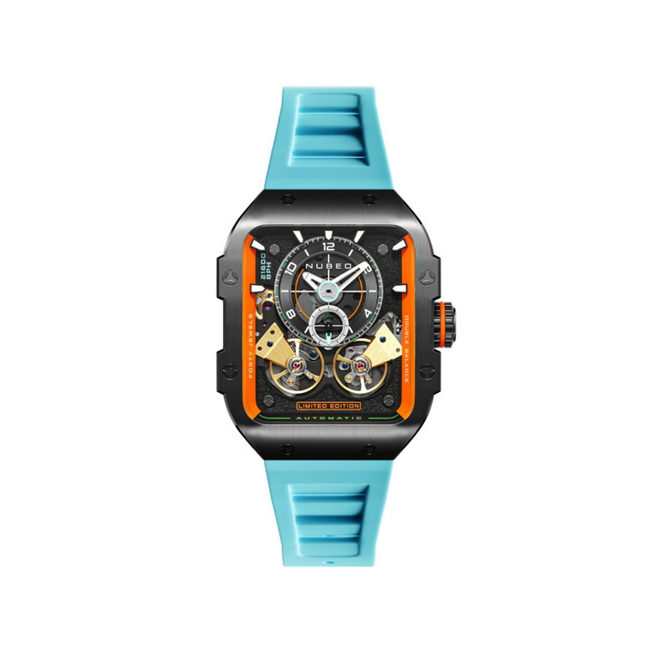 Photo: Nubeo Maven Automatic Black Dial Mens Watch NB-6077-0C