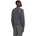 John Elliott Black and Grey Wool Foggy Sweater