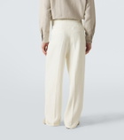 Zegna Wool and linen wide-leg pants