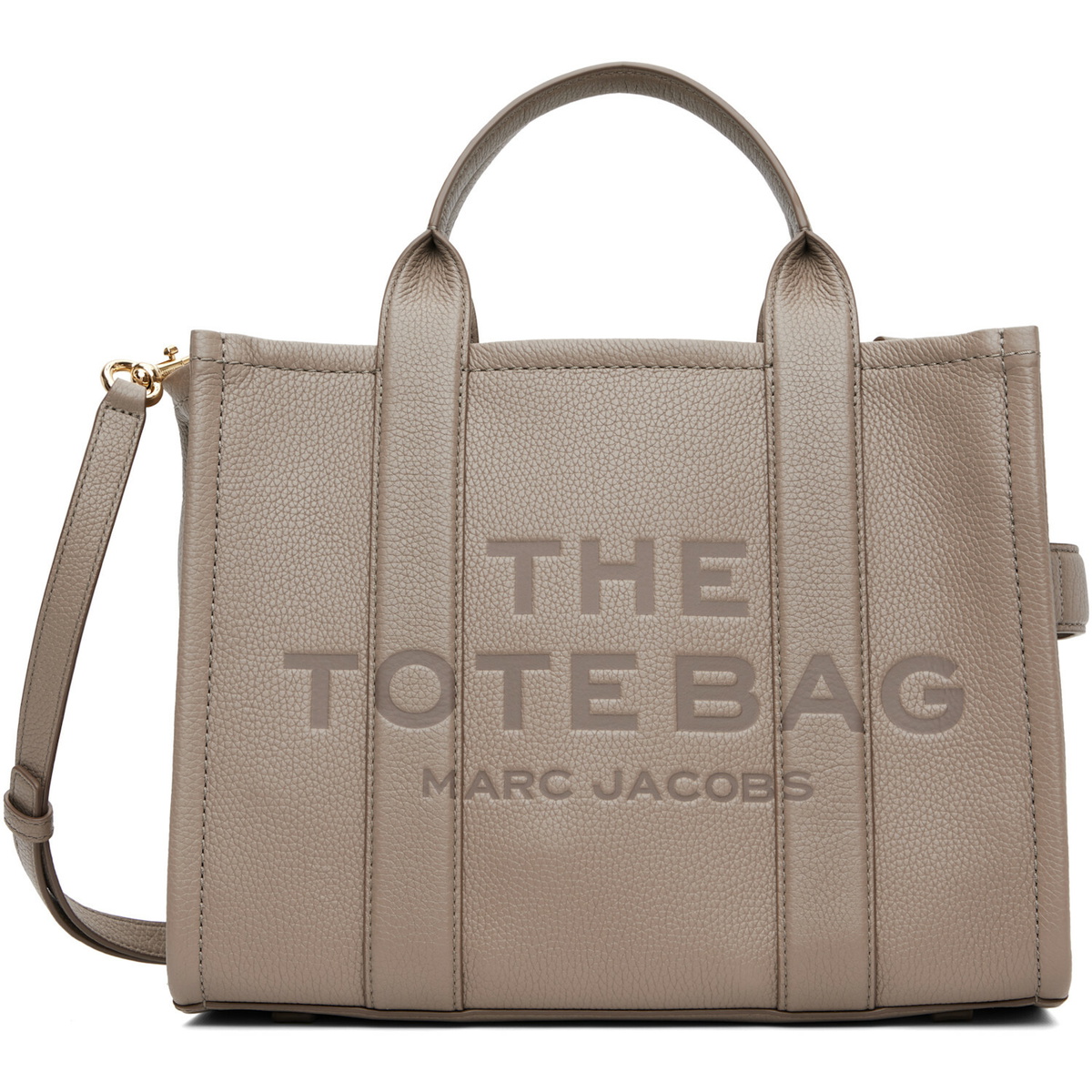 Marc Jacobs Gray 'The Leather Medium' Tote