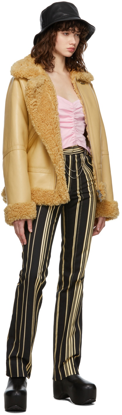 Stand Studio SSENSE Exclusive Beige Rind Jacket