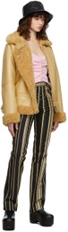 Stand Studio SSENSE Exclusive Beige Rind Jacket