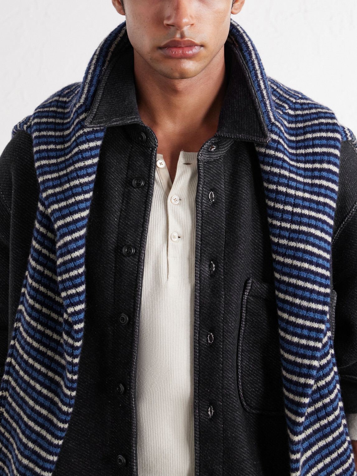Aimé Leon Dore - Cotton Open-Terry Shirt - Black