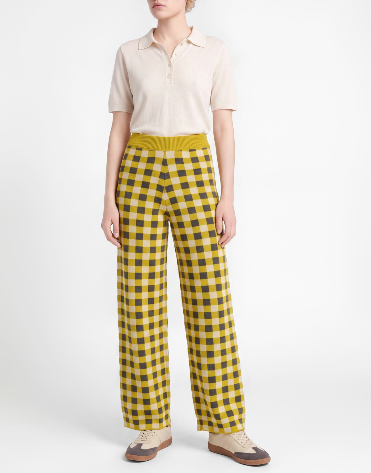 Drumohr Womens Pants in Yellow