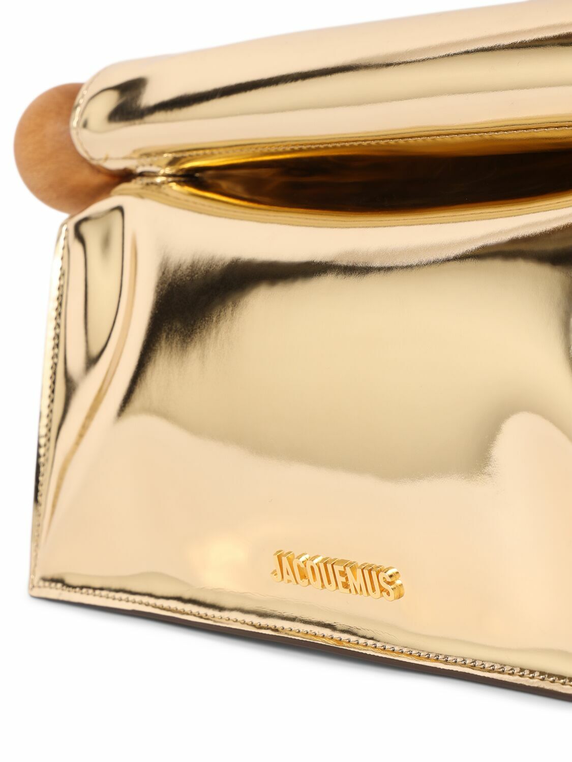 JACQUEMUS La Pochette Rond Carre Leather Clutch Jacquemus