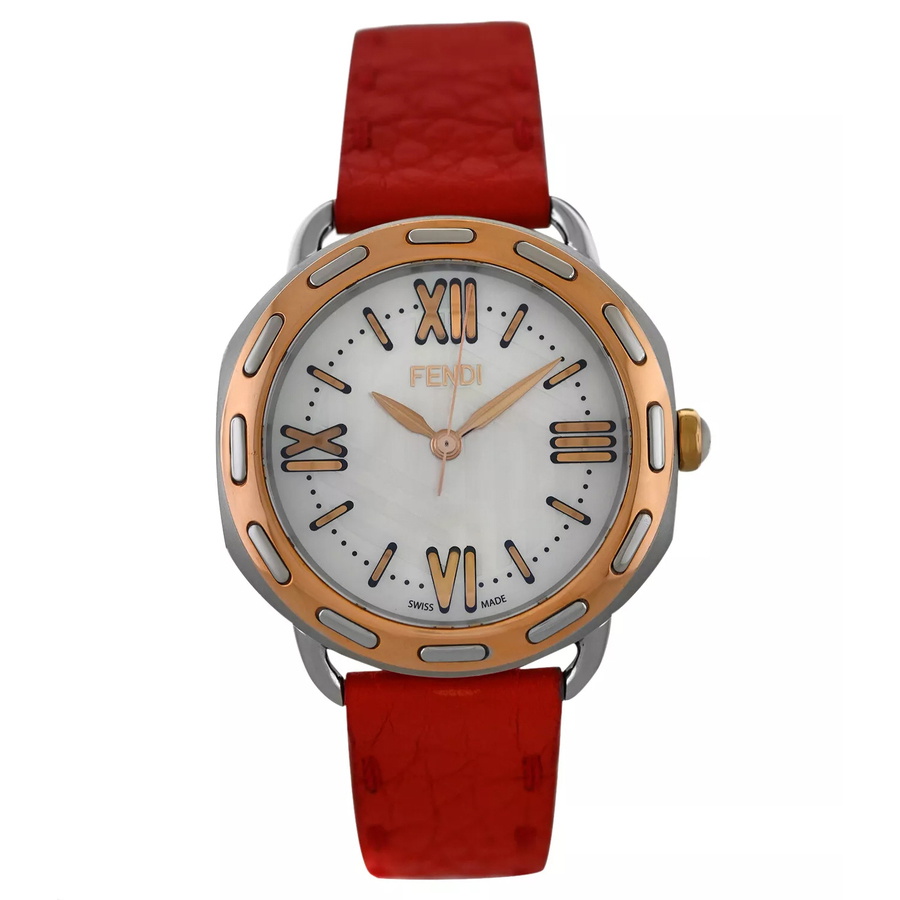 Fendi O'Lock stainless steel watch with diamonds Fendi