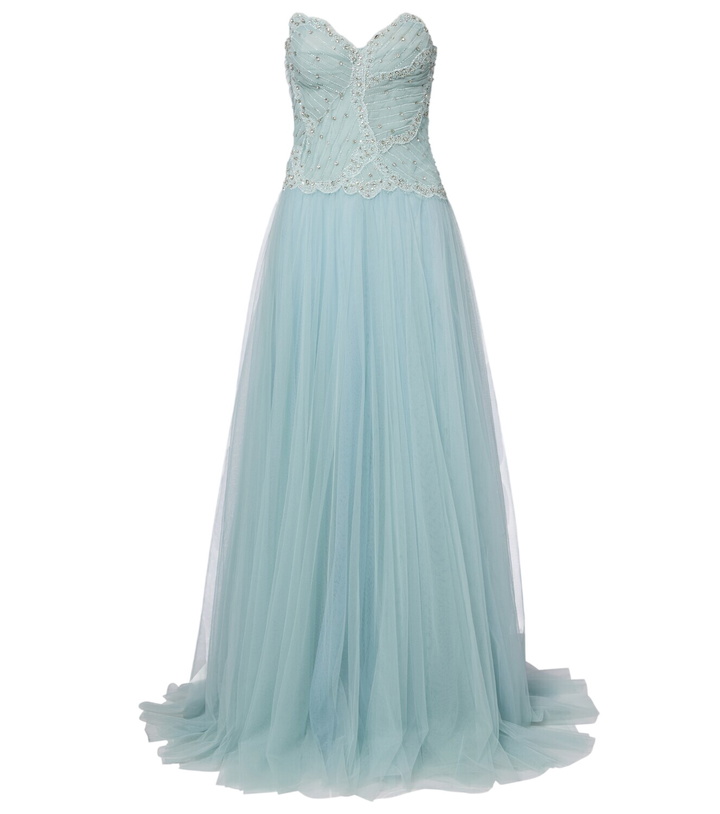 Photo: Costarellos Vivienne embellished tulle gown