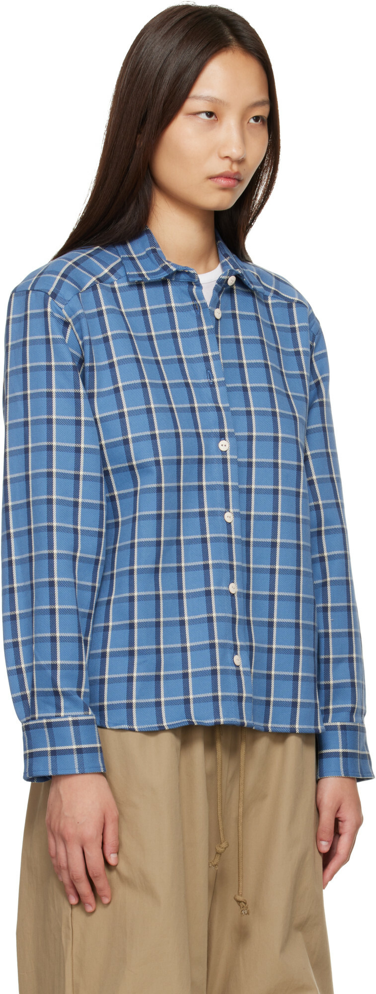 Baserange Blue Bent Shirt