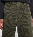 Nili Lotan Shon cropped barrel-leg jeans