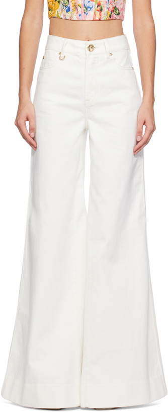 Photo: Zimmermann Off-White Matchmaker Palazzo Jeans
