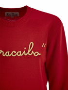 MC2 Saint Barth Wool And Cashmere Blend Sweater With Embroidery Maracaibo