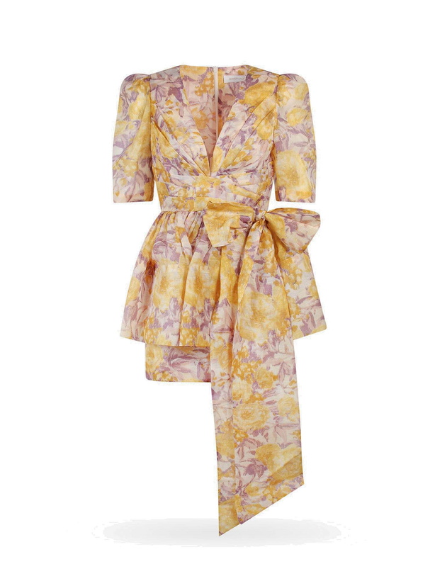 Photo: Zimmermann High Tide Peplum Mini Yellow   Womens