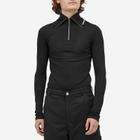 Jil Sander+ Men's Jil Sander Plus Quarter Zip Wool Sweatshirt in Black