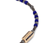 Luis Morais - Bead, Sapphire and Gold Bracelet - Blue